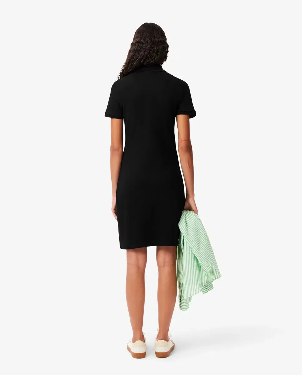 Платье Lacoste Negro приталенное из пике — фото 2