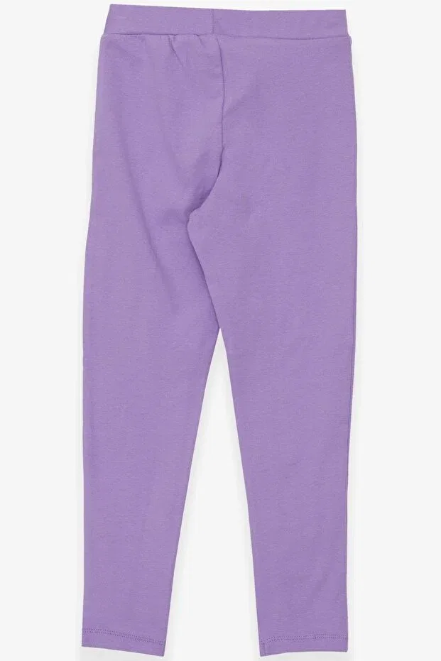 Детские леггинсы для девочек хлопковые Breeze, Lilac — фото 2