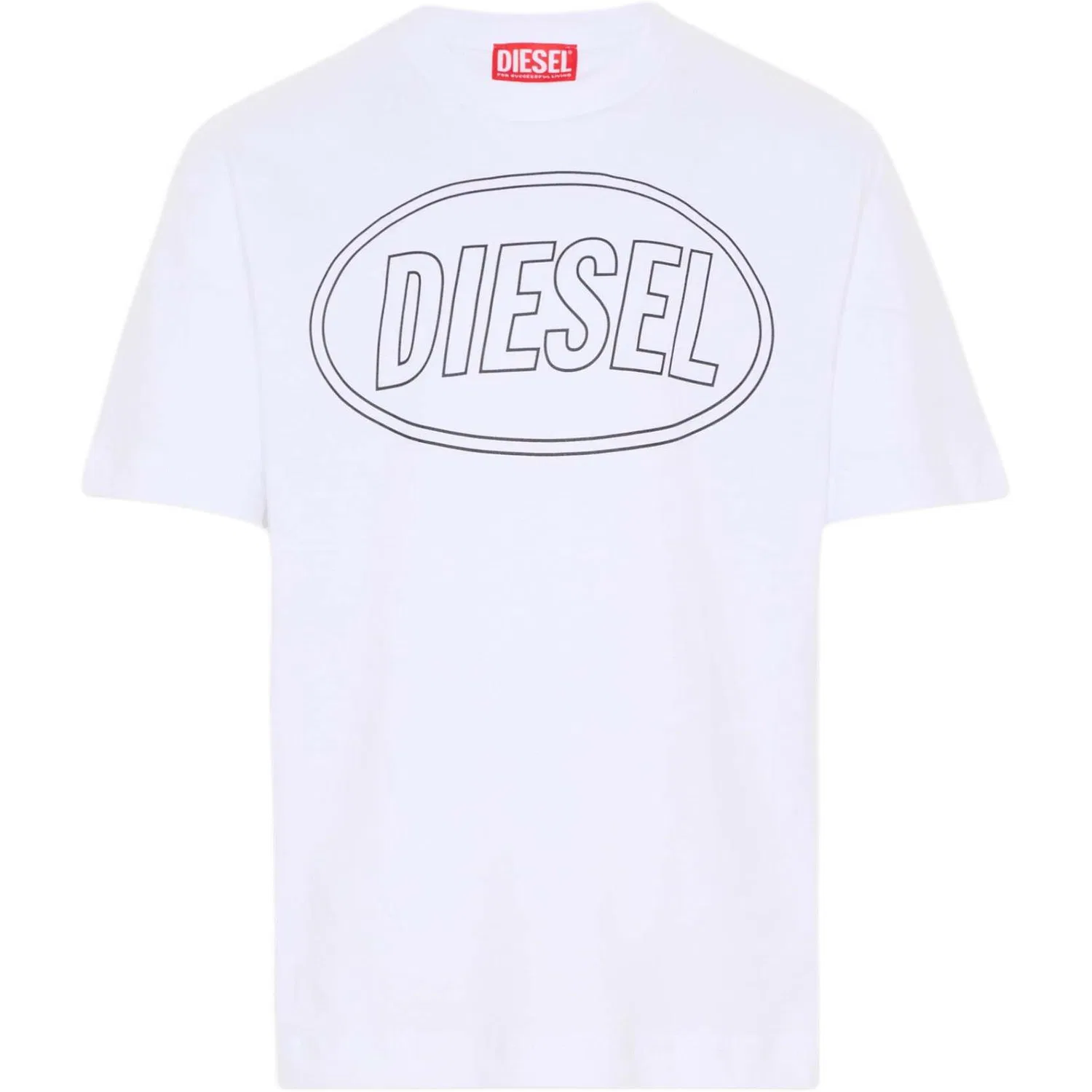 Детская футболка хлопковая с коротким рукавом DIESEL, White