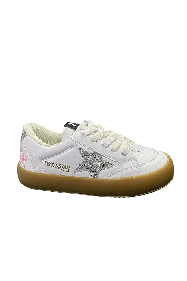 Детские кеды для девочек на шнуровке Desimod, White
