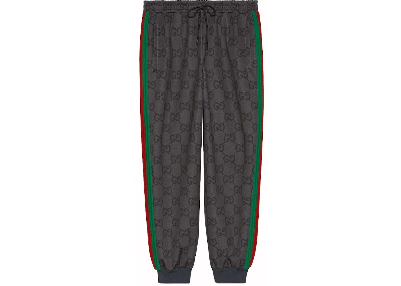 Мужские спортивные штаны с принтом Jogging Pant with Web Gucci, Grey/Dark Grey