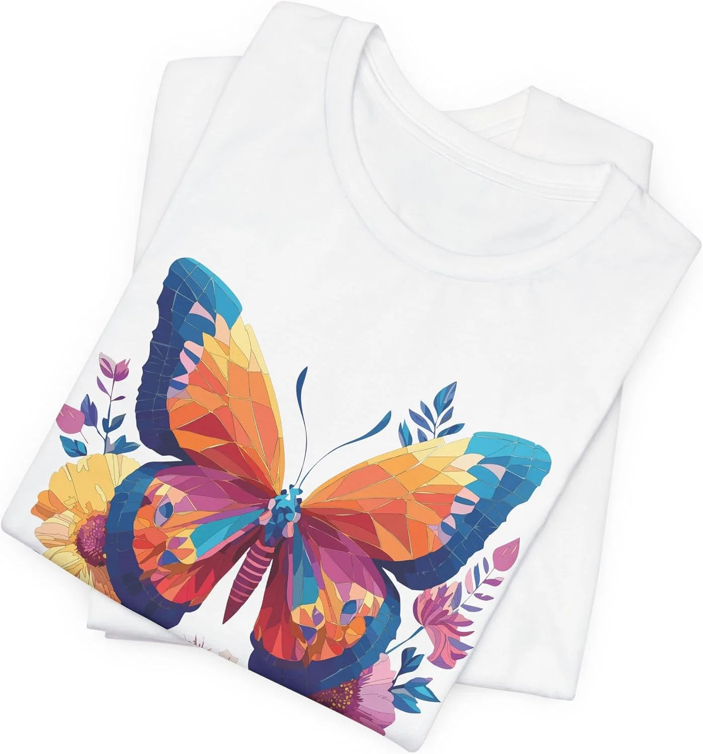 Unisex футболка с бабочкой Bella Canvas 3001, White — фото 3