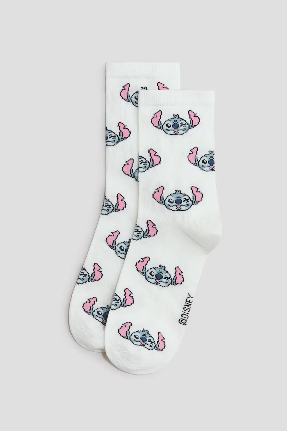 Набор из 5 носков с рисунком H&M, Hellrosa/Lilo & Stitch — фото 2