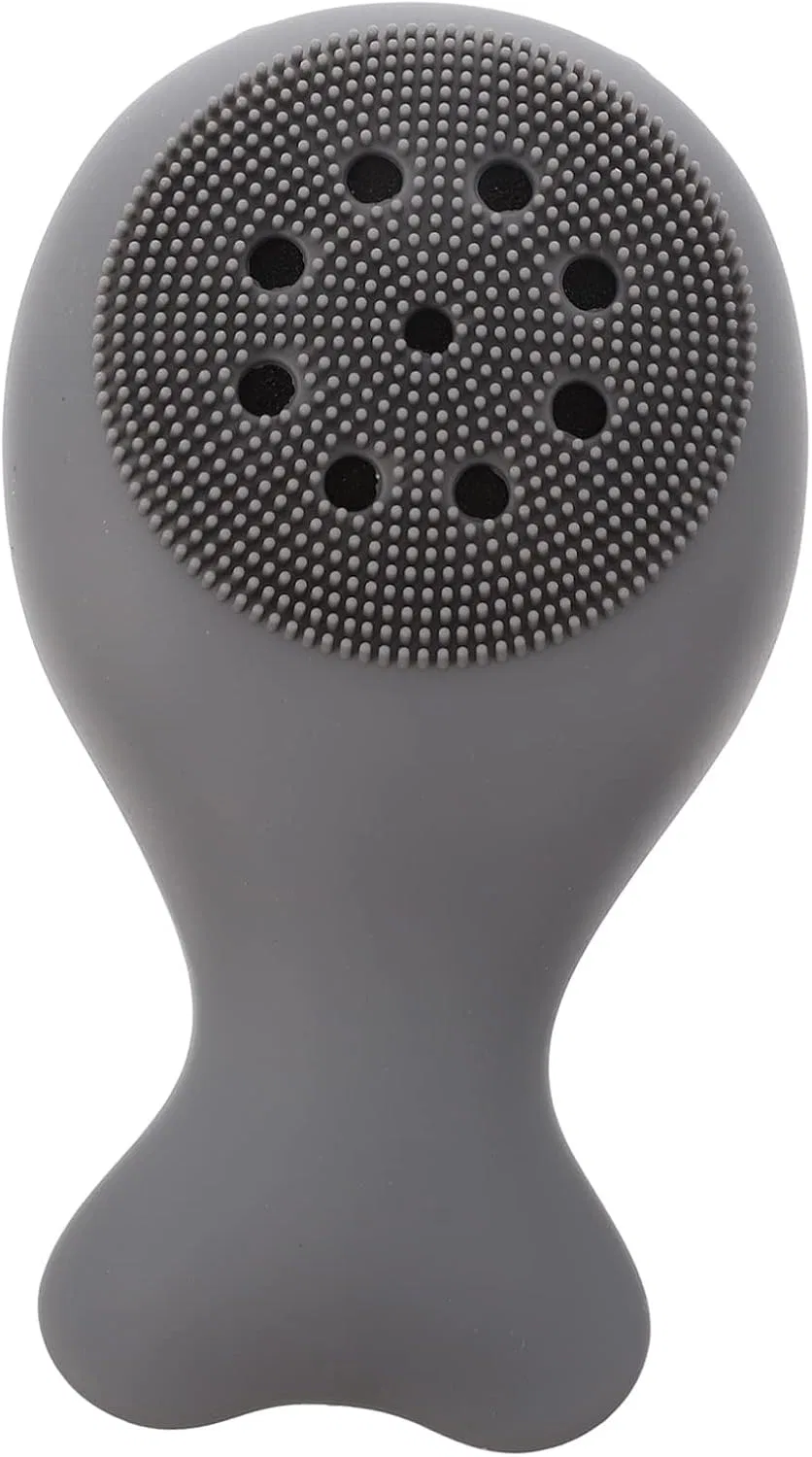 Щетка для тела силиконовая, Angoily, 15x9x5.5 см, Grey