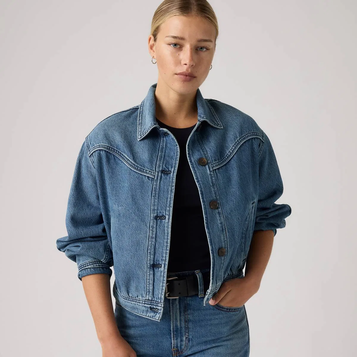 Куртка Dani в стиле вестерн Харрингтон Levi's, Yeah Look Otw - Medium Wash