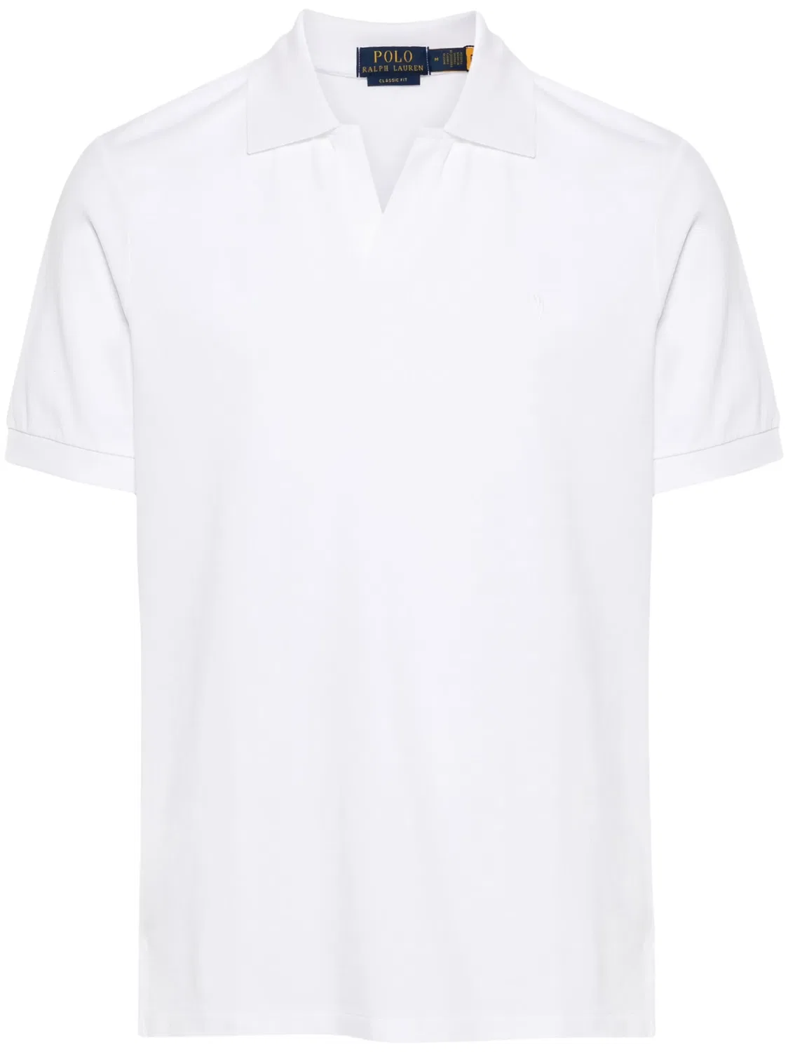 Коттоновая поло с вышивкой лошадки Polo Ralph Lauren, белый