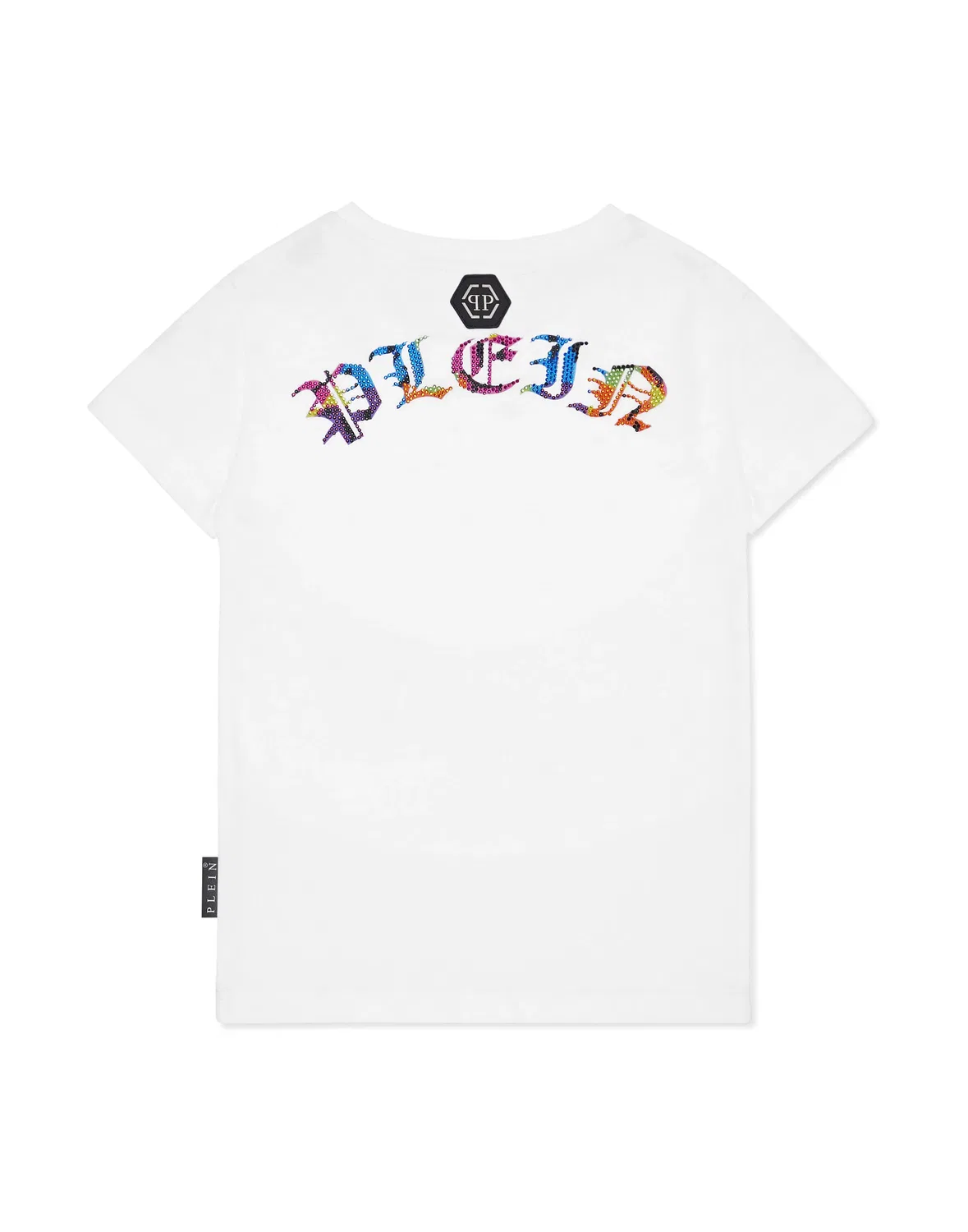 Детская футболка для девочек с принтом Skull Smile T-Shirt Sexy Pure Smile PHILIPP PLEIN, White — фото 2