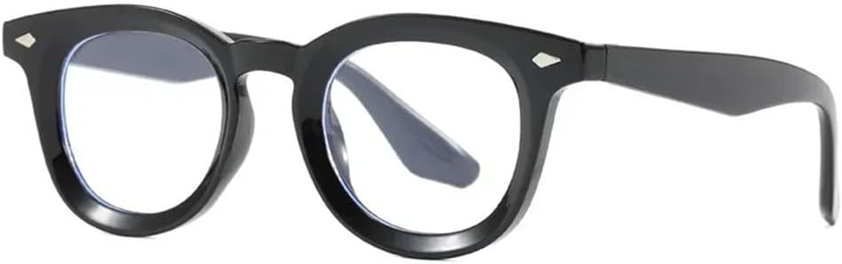 

Мужские круглые солнцезащитные очки с прозрачными линзами Ocean, защита от УФ-излучения UV400, женские очки с заклепками для занятий спортом на открытом воздухе, бега и путешествий UYPTK, Black Clear