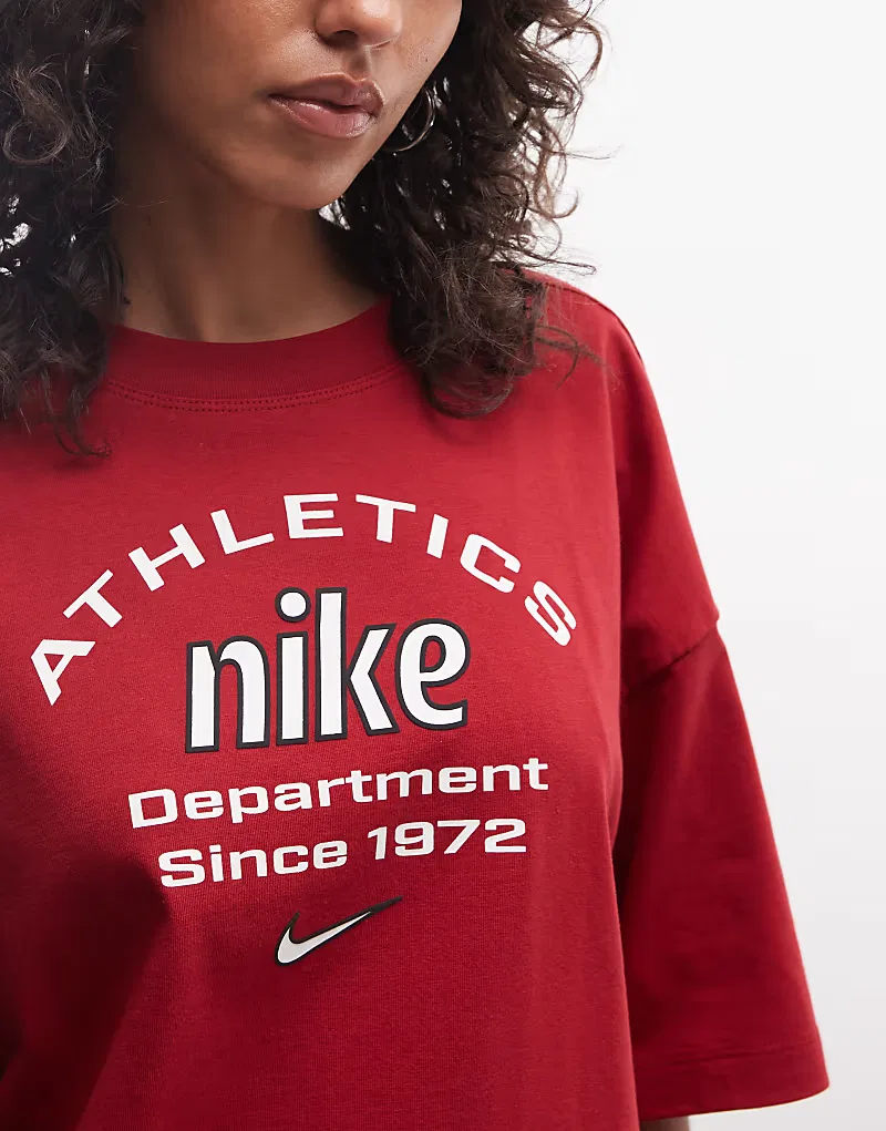 Футболка оверсайз Nike Athletic Dept, красный — фото 3