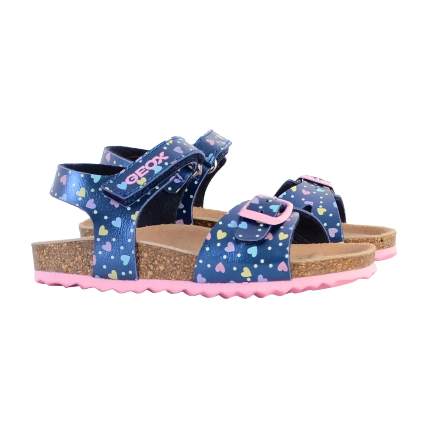Детские сандалии с закрытым носком Geox Modell B Sandal Chalki Girl, Blau — фото 3