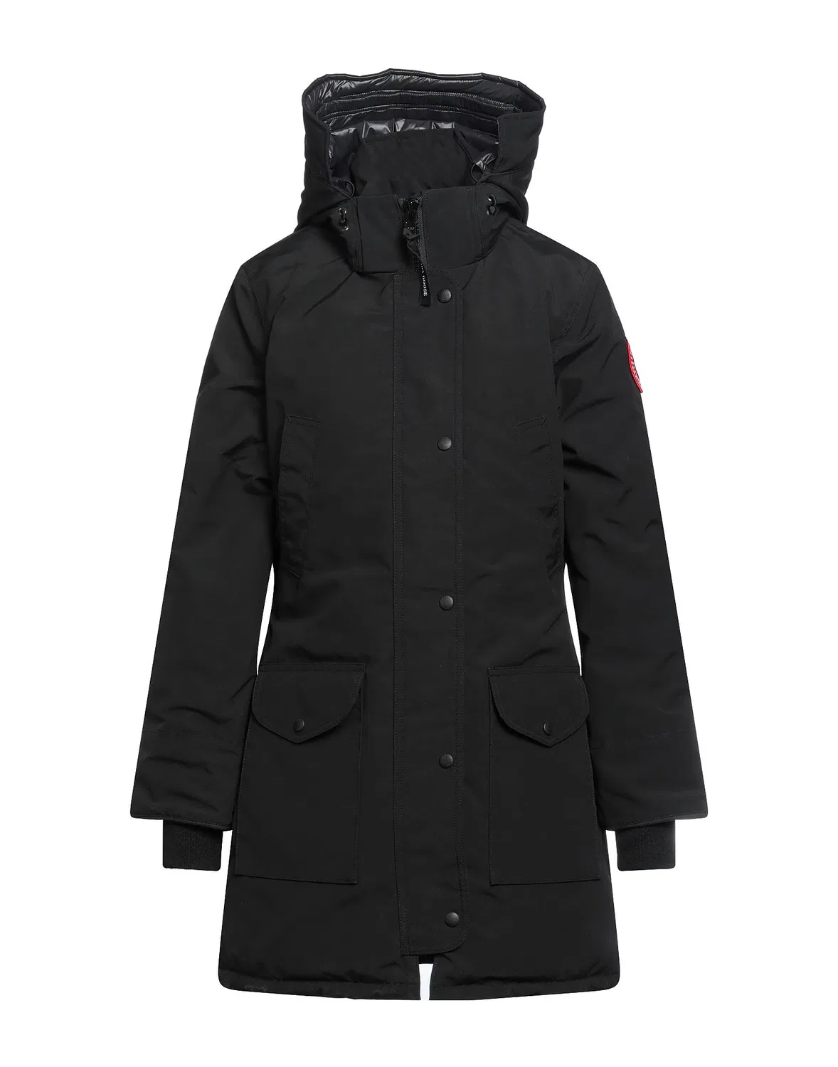 Женское пуховое пальто с капюшоном Canada Goose, черный