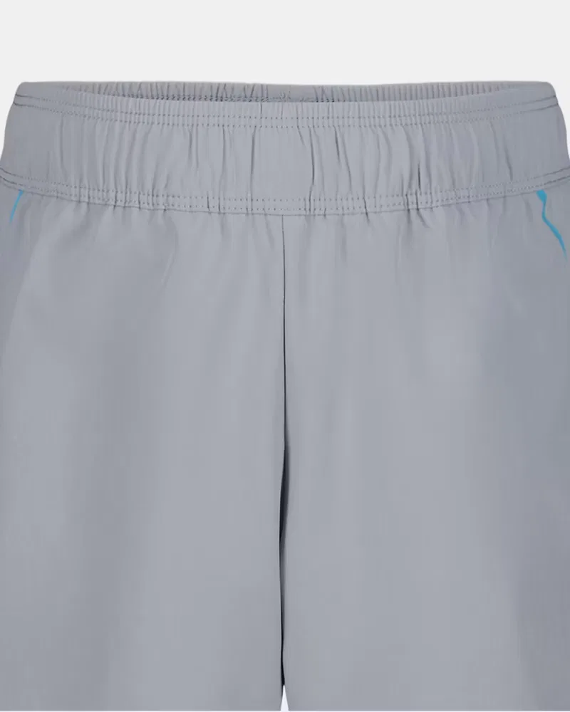 Шорты детские 2-в-1 с компрессионным вкладышем UA Reflect 2-in-1 UnderArmour, Mod Gray/Fresco Blue — фото 2