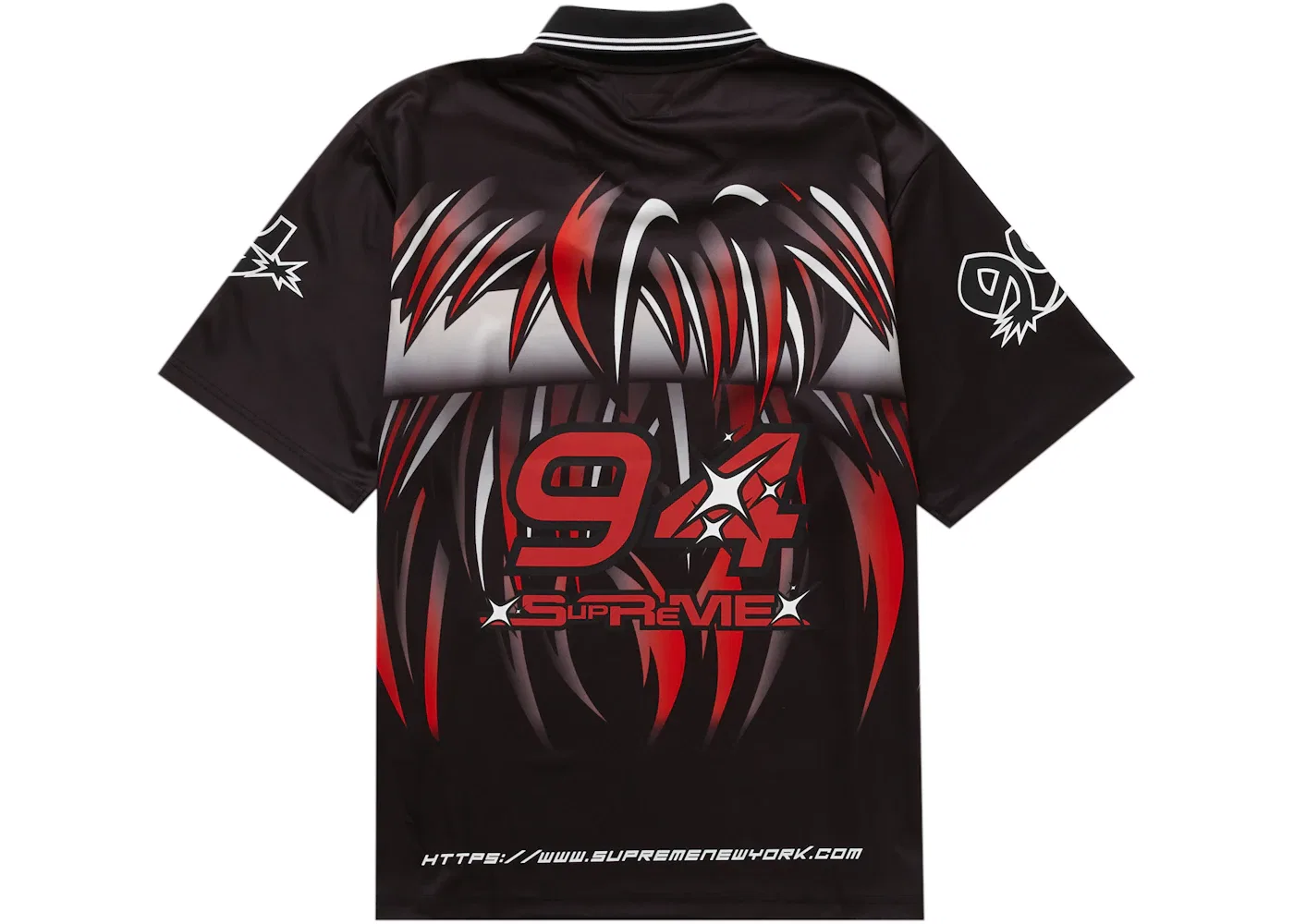 Мужская футбольная джерси с принтом Supreme Character Soccer Jersey Supreme, Black — фото 2