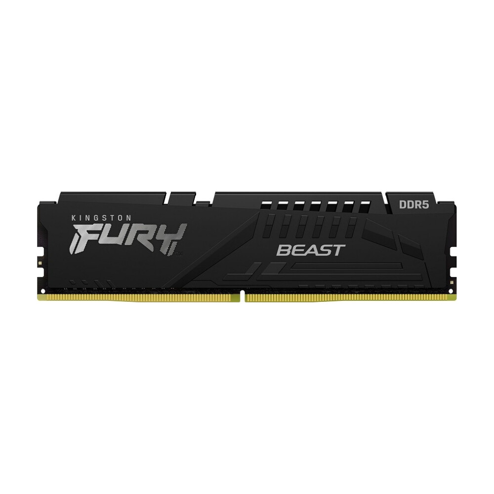 

Оперативная память Kingston Fury Beast, 16 Гб DDR5 (1x16 Гб), 5600 МГц, CL40, KF556C40BB-16, черный