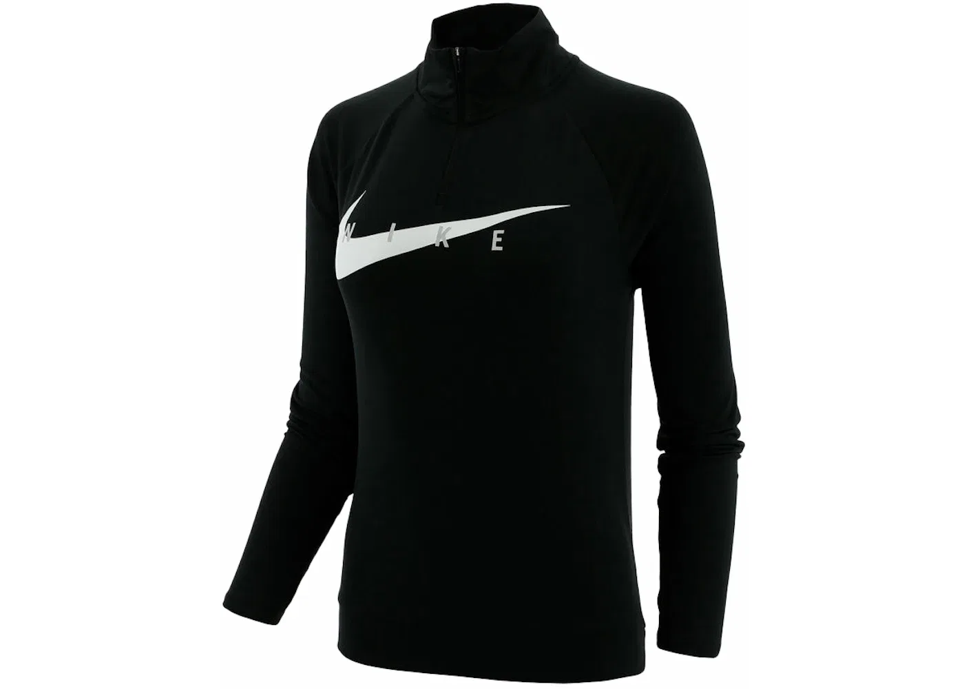 Женская футболка с длинным рукавом Nike Swoosh Run, Black/White