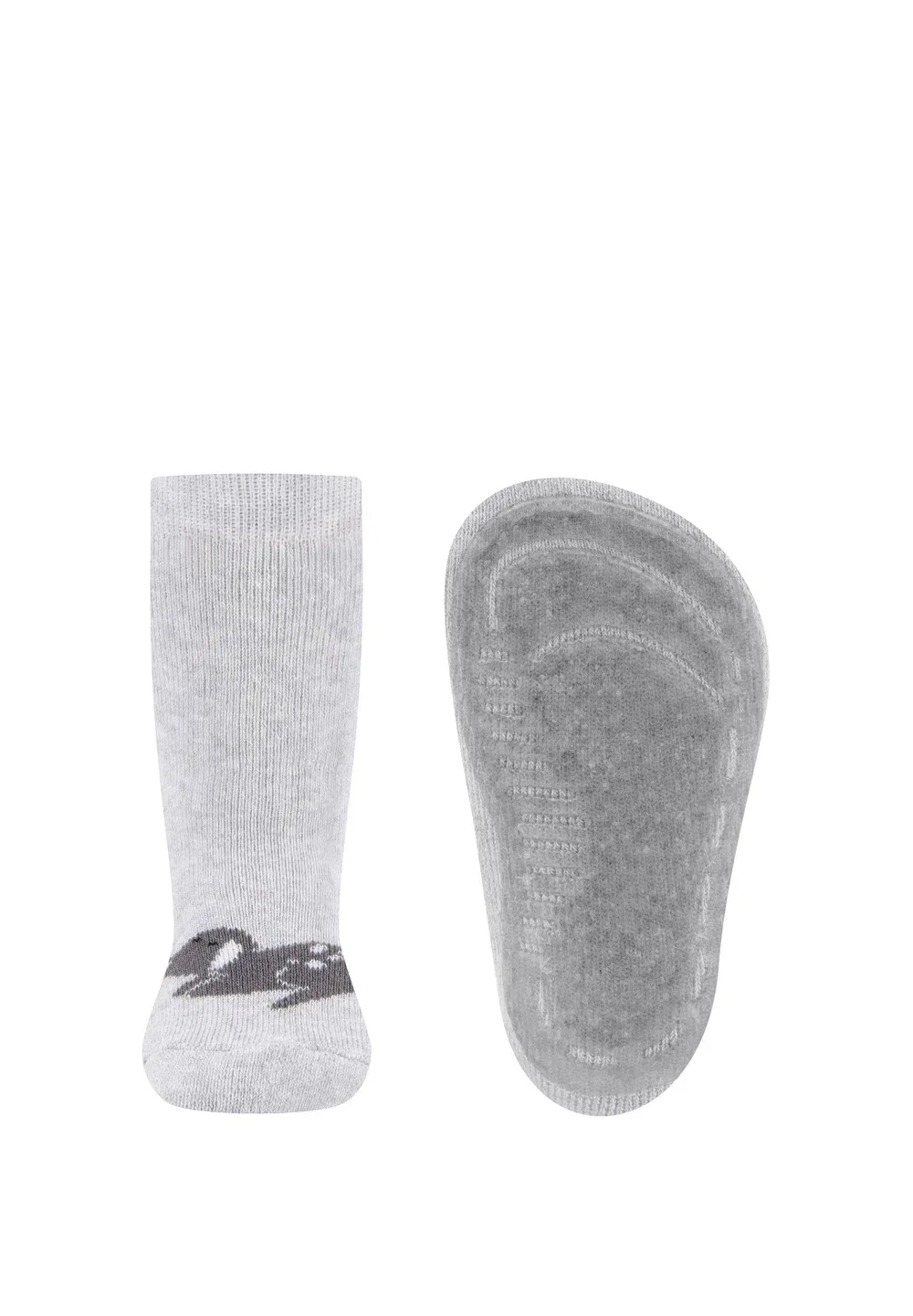 Stoppersocken 2er Pack Hund унисекс - носки Ewers, Grau/Camel — фото 3