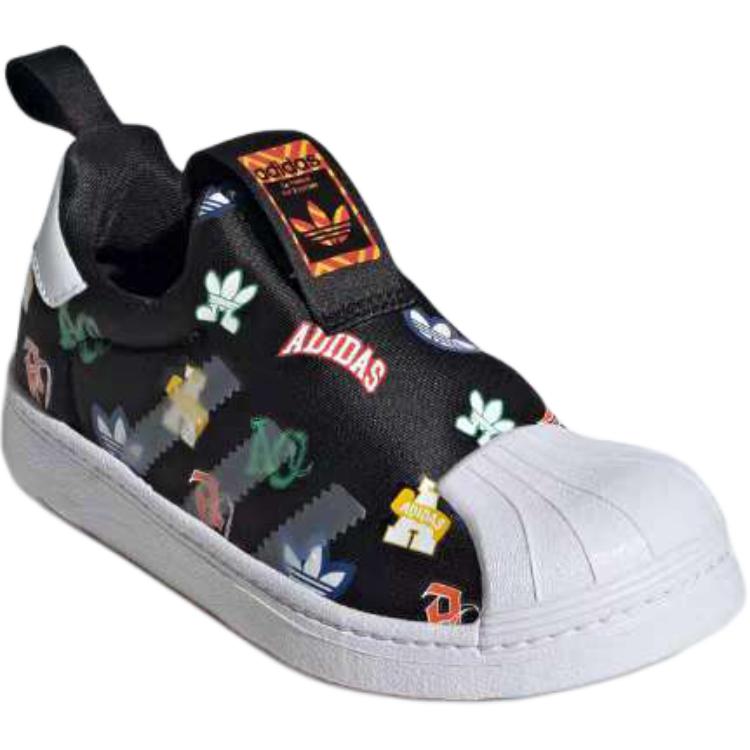 Adidas Originals Кроссовки низкие детские lifestyle Superstar 360 Black/White для детей 3-7 лет — фото 4