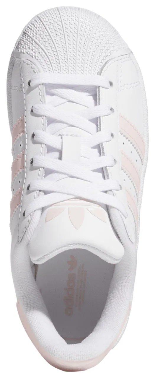 Кроссовки для мальчиков Superstar Adidas, цвет Ftwr White/Sandy Pink/Ftwr White — фото 4