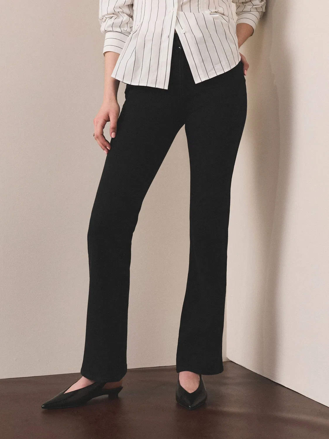 Джинсы клеш Next N. Premium Black — фото 2