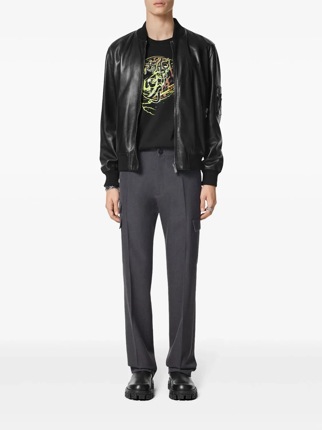 Футболка Medusa Punk Versace, черный — фото 4