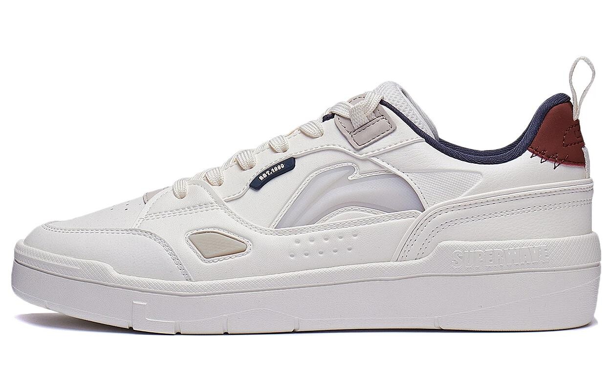 

Кроссовки LINING Common 80s Skateboarding Shoes Men Low-top, белый