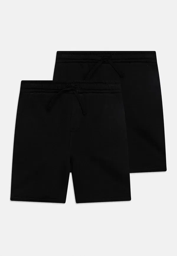 Комплект из 2 спортивных шорт унисекс с поясом на шнурке - спортивные штаны Friboo, черный — фото 3