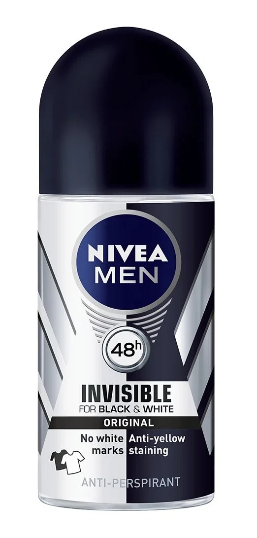 Антиперспирант-дезодорант для мужчин Invisible For Black & White Power, NIVEA, 50 мл