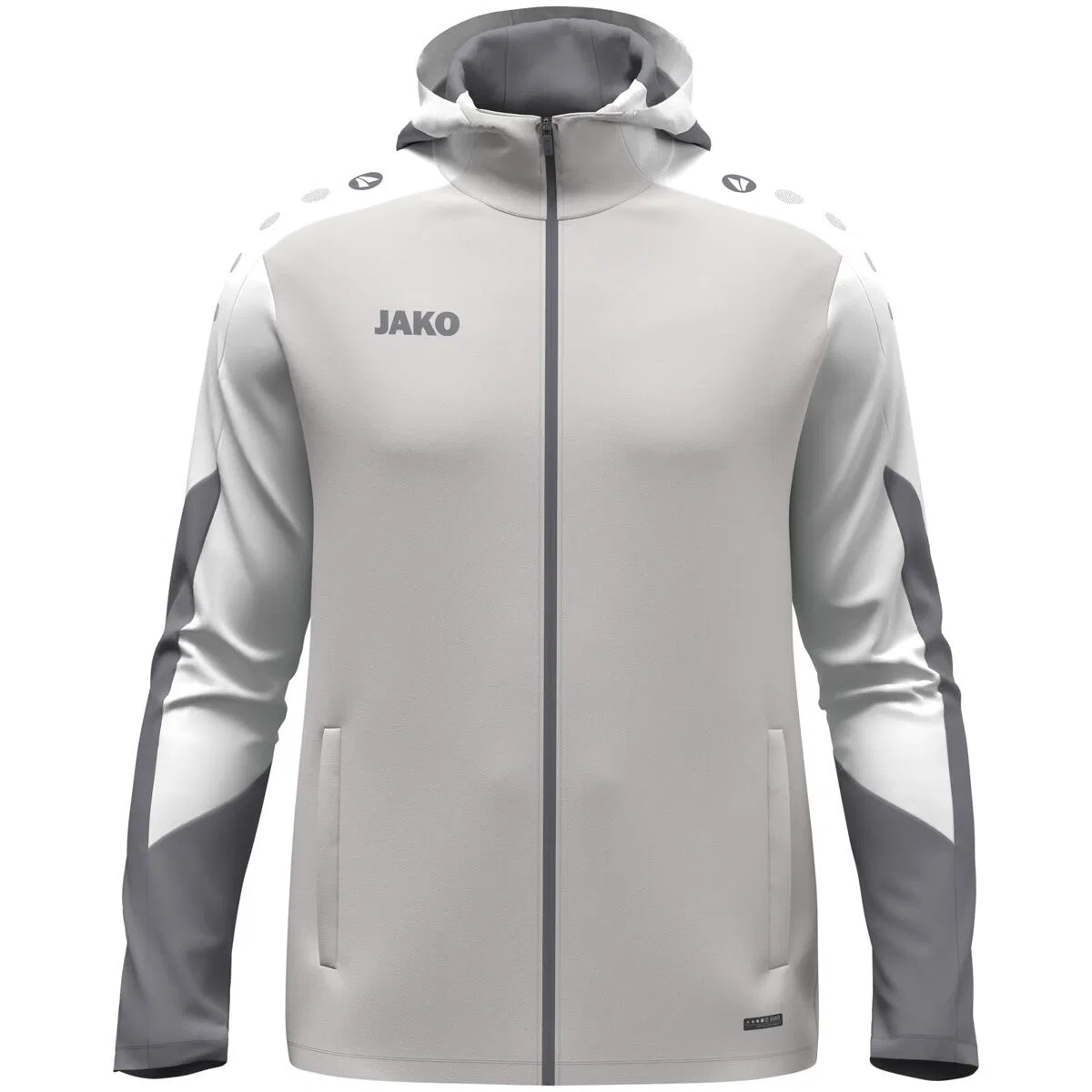 Детское худи из микрофибры Dynamic Jako, Grau Weiss Grau