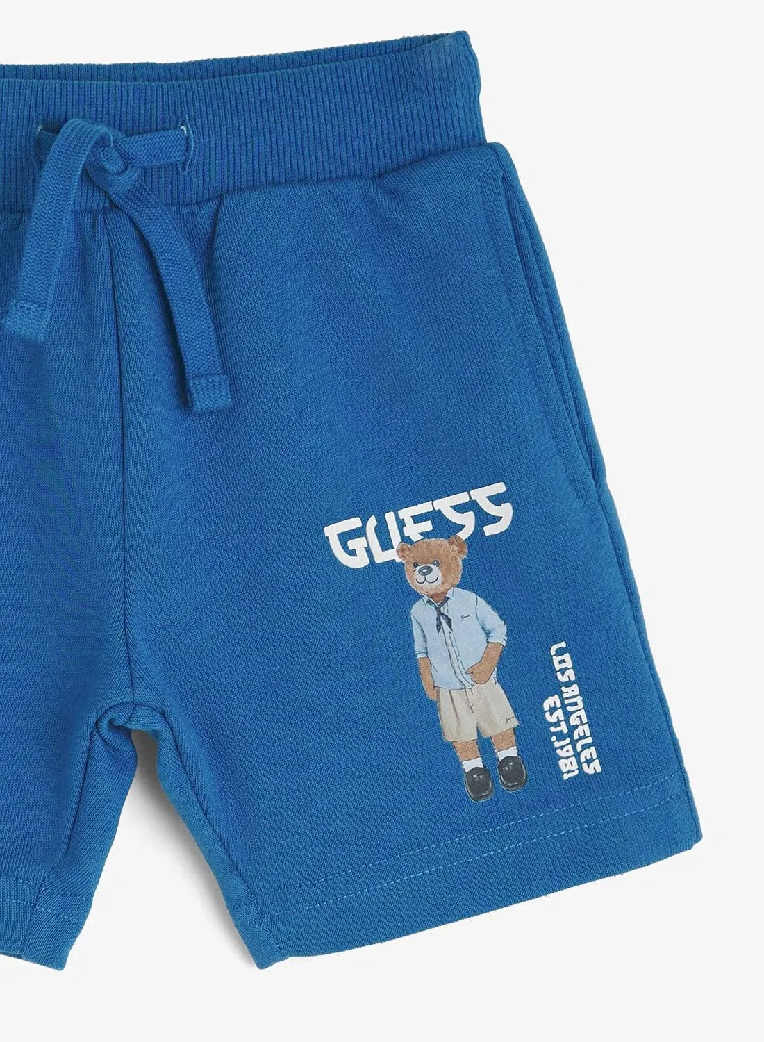 Шорты с принтом Guess, синие — фото 4