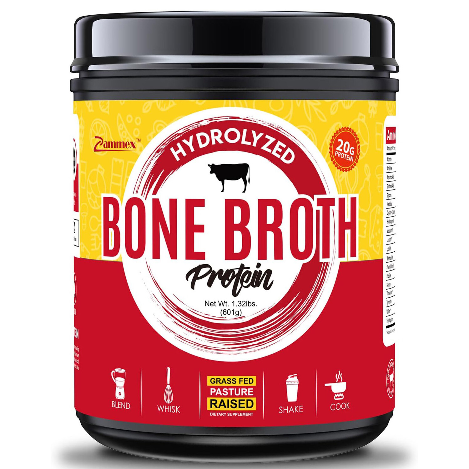 

Коллаген Zammex Bone Broth Hydrolyzed, 601 гр