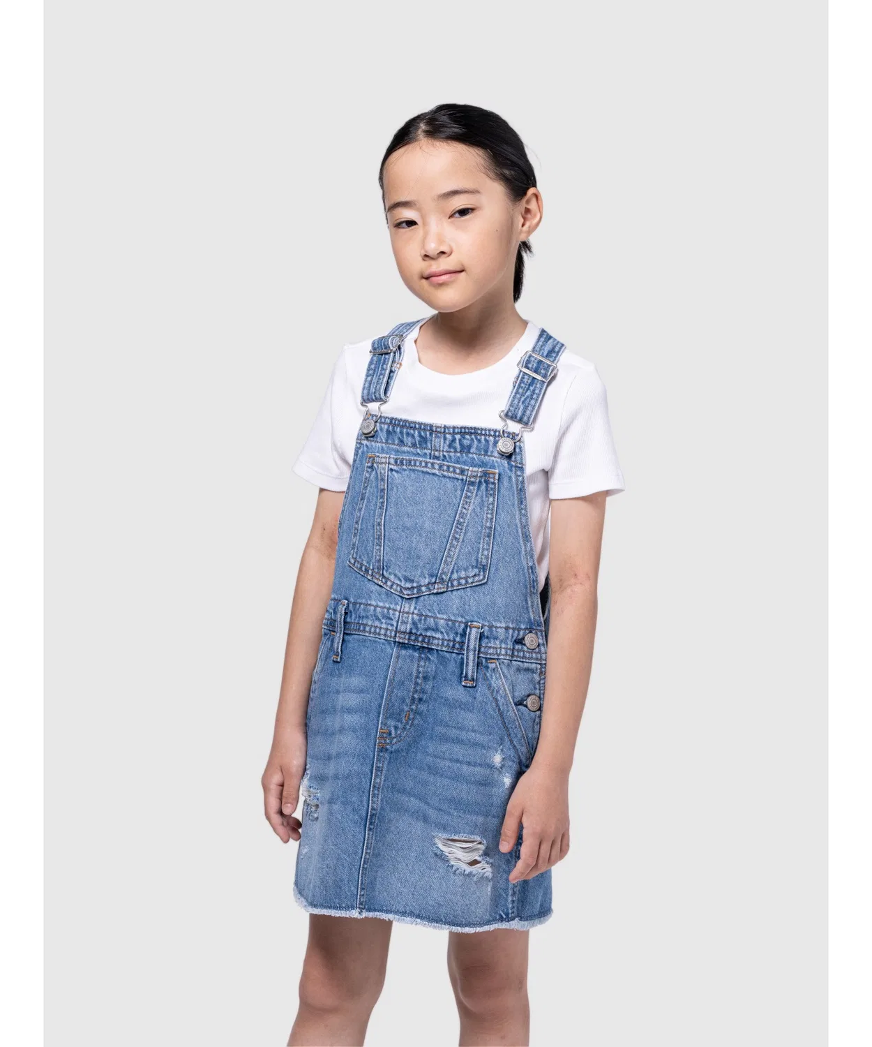 Детский джинсовый сарафан-комбинезон Washwell Denim Skirt Overall GAP, Indigo Blue — фото 2