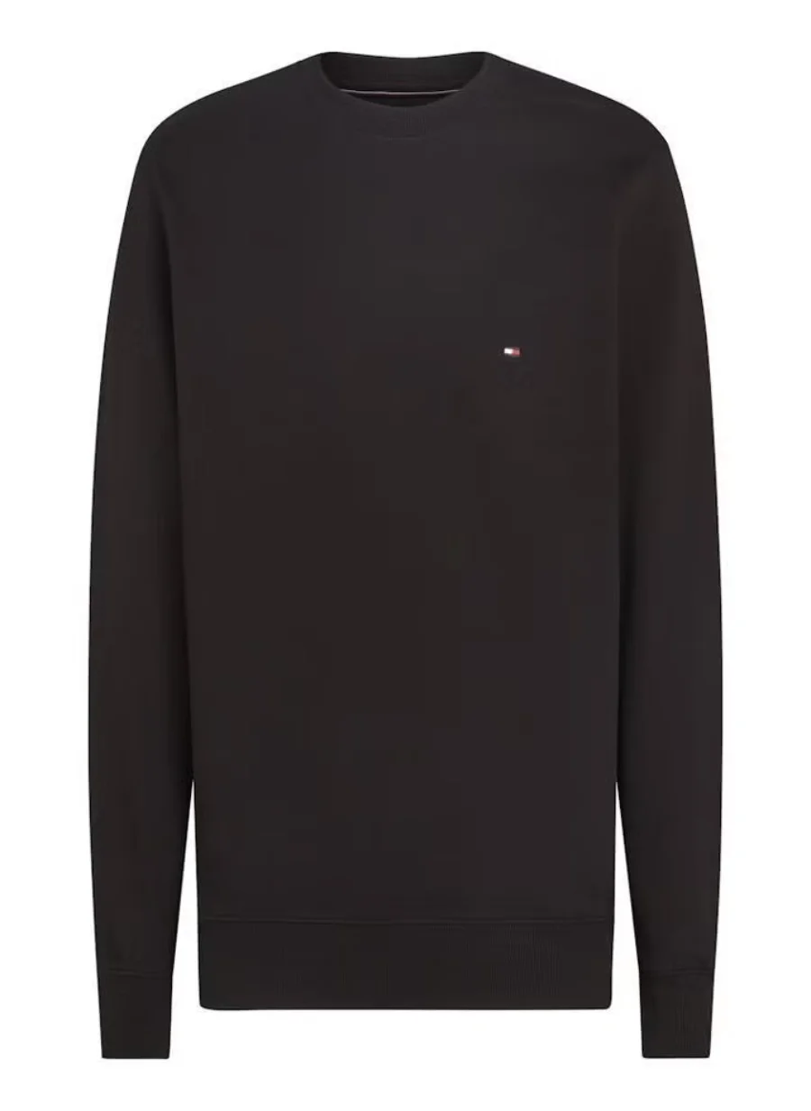 Свитшот Tommy Hilfiger Essential Pullover, черный — фото 2