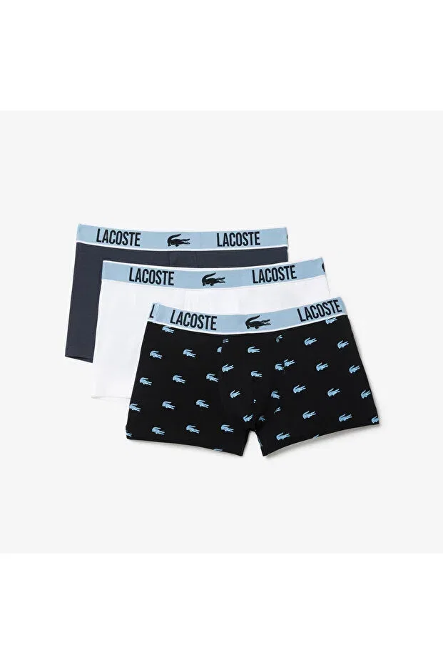 Мужские боксеры из хлопка 3 предмета Lacoste, Shq-Colorful
