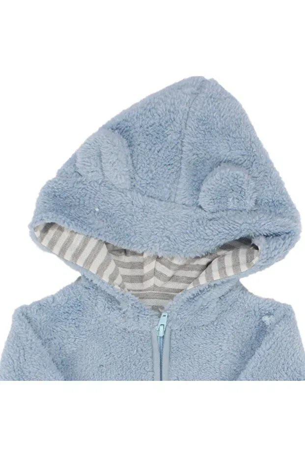 Детский кардиган с капюшоном на молнии из плюша Generic Brands, Colored — фото 2