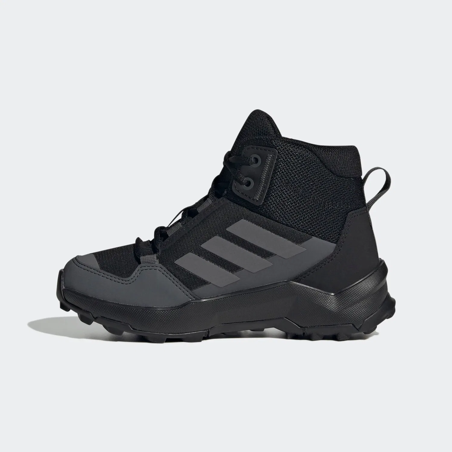 Детские полуботинки для активного отдыха водонепроницаемые Adidas TERREX, Black/Grey — фото 3