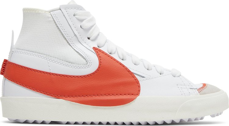 Кроссовки Nike Blazer Mid '77 Jumbo 'White Total Orange', белый - фото