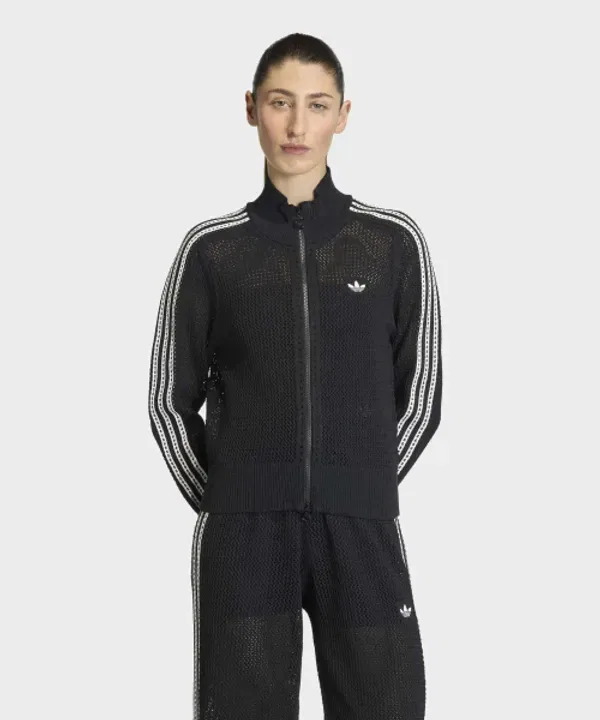 Трикотажная куртка Firebird, Adidas, черный