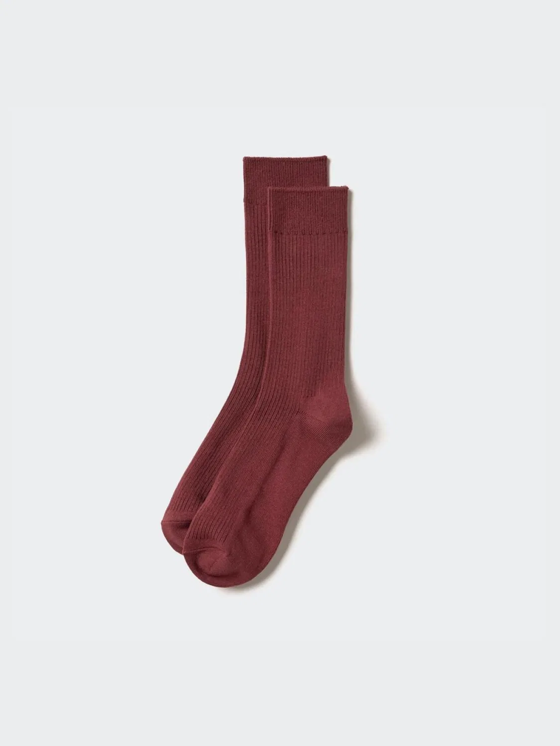 Носки однотонные Uniqlo, темно-красный