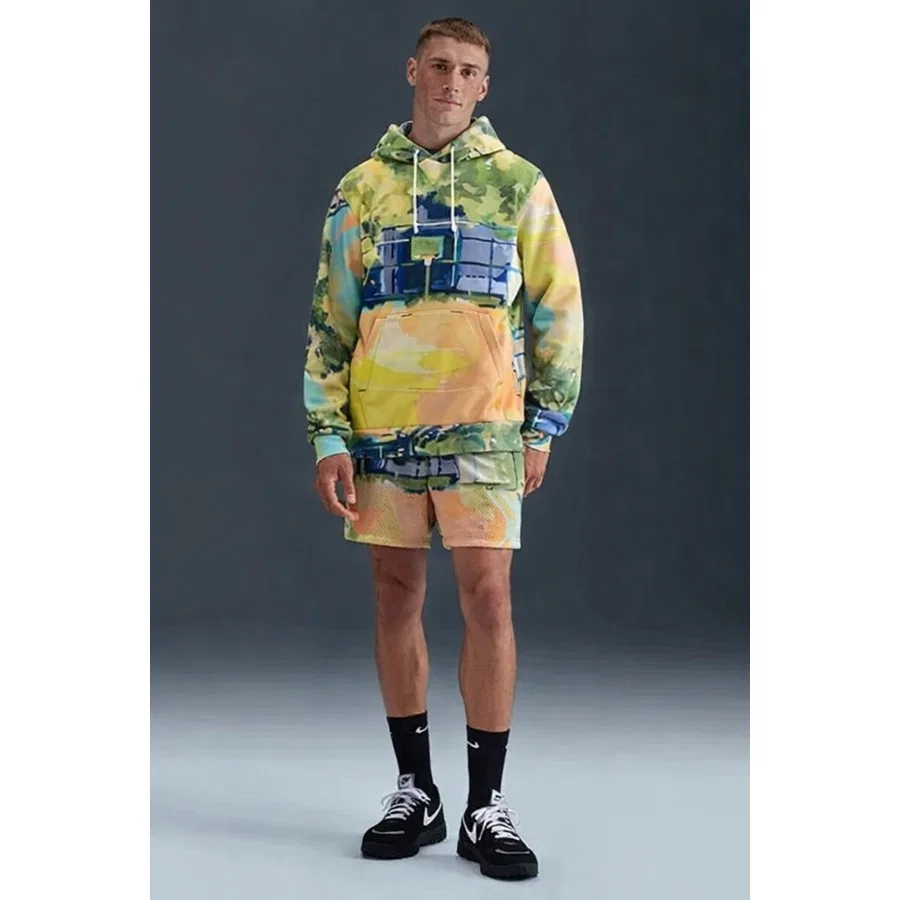 Свитшот мужской с капюшоном Therma-Fit Pullover Basketball Hoodie Nike, Зеленый — фото 3