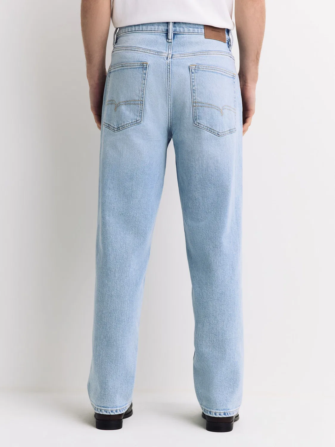 Джинсы Relaxed Fit Bleach Denim Next, Bleach Denim — фото 4