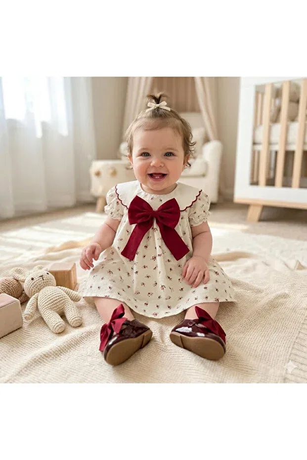 Детское платье для девочек с принтом Natura Kids By Gly, White