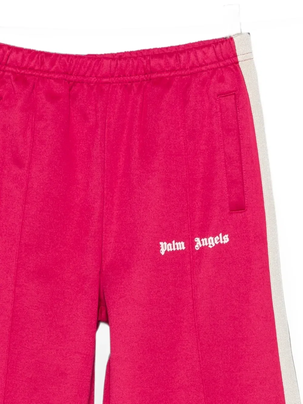Спортивные брюки с лампасами и логотипом Palm Angels Kids, розовый — фото 3