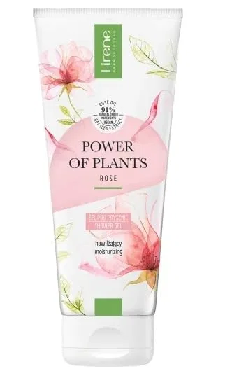 Гель для душа Power of plants Rose Lirene, 200 мл