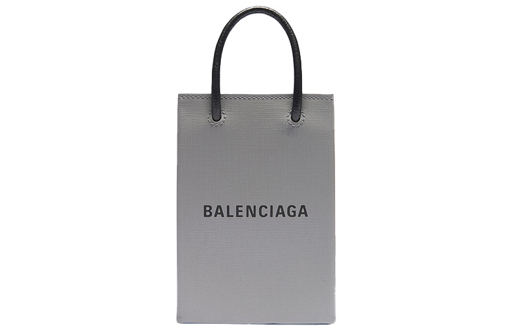 

Balenciaga Сумка-шоппер из телячьей кожи Клатч для телефона Мини-сумка через плечо унисекс серого цвета