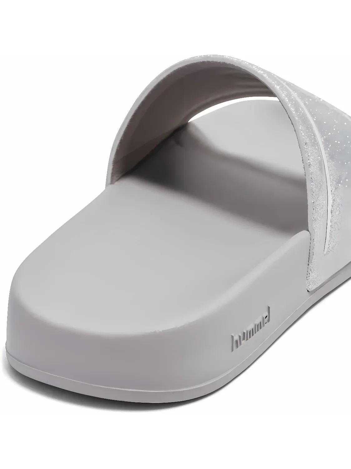Шлепанцы детские с блестками Pool Slide Glitter Jr Hummel, серый — фото 3