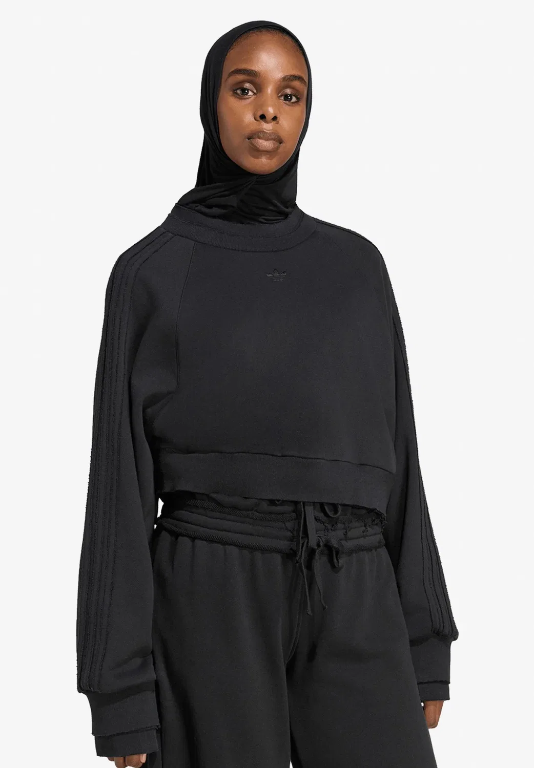 Толстовка с круглым вырезом - толстовка Adidas Originals, Black