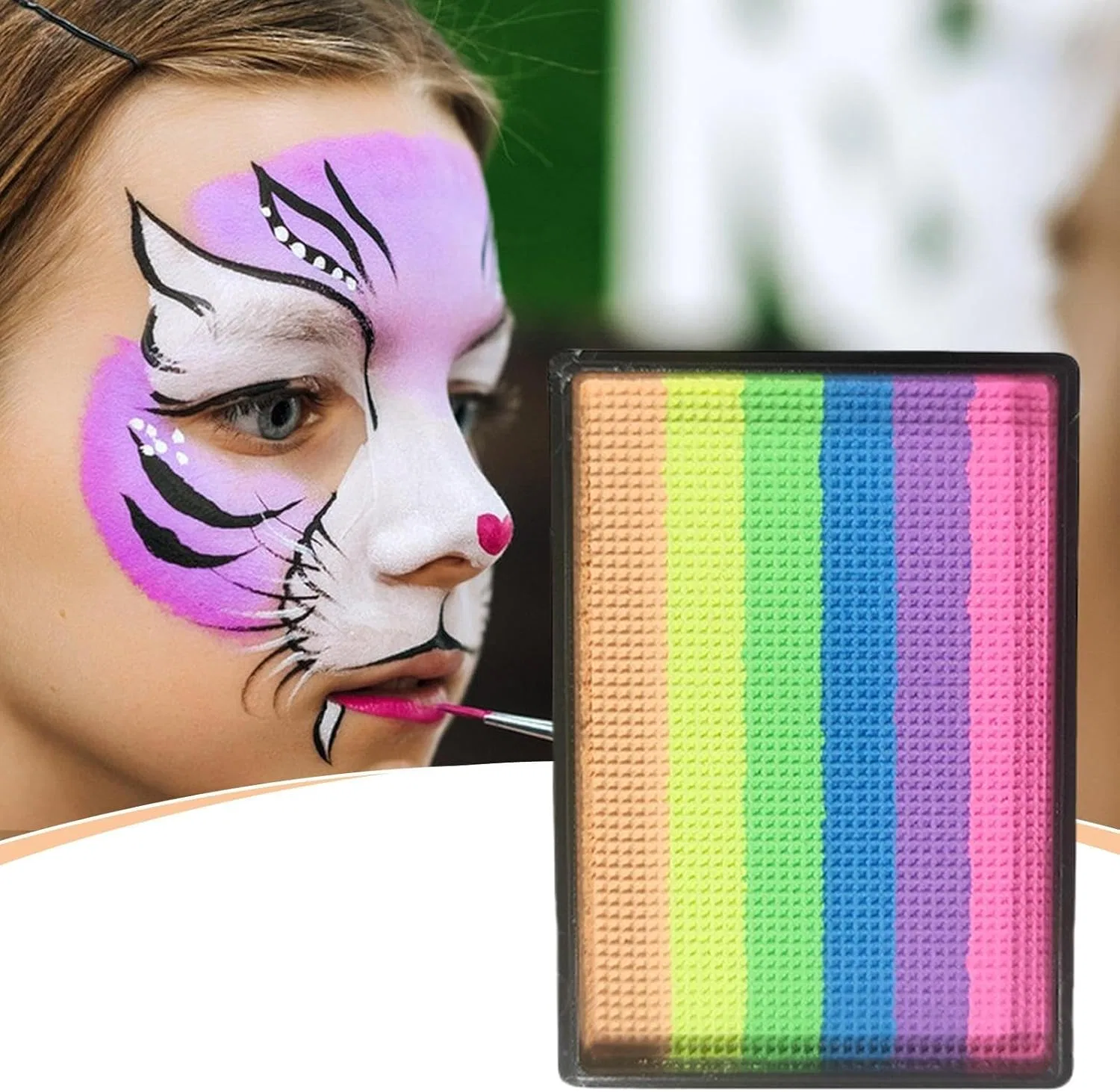 Набор для аквагрима Rainbow Palette, 6 цветов, 25 г, 01 — фото 3