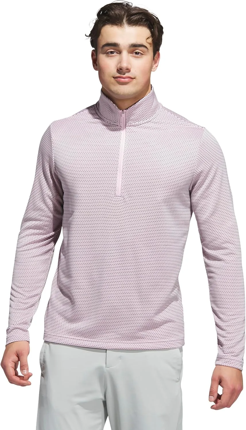 

Adidas мужская футболка с принтом и молнией на четверть