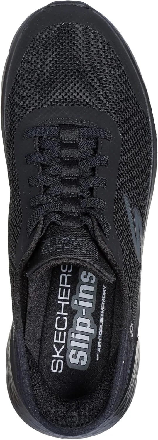 Мужские слипоны Skechers Hands Free: Go Walk Flex Hands Up Trainers, черный — фото 3