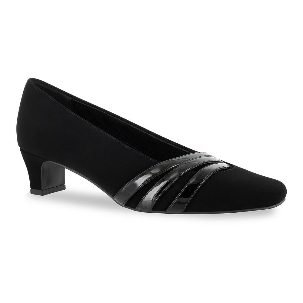 Женские замшевые туфли Easy Street Entice, цвет Black Suede